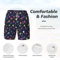 thumbnail image 6 of Picia Colored Balloons pattern Mens Swim Trunks with Compression Liner Stretch Beach Shorts Quick Dry with Zipper Pockets No-Chafing Board Shorts-X-Large, 6 of 9