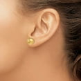 thumbnail image 4 of 14k Yellow Gold Large 9mm Diamond-Cut Mirror Ball Post Stud Earrings, 4 of 4
