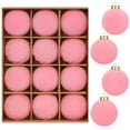 thumbnail image 1 of Adornos Navideños Flocados de 6 Cm, 12 Bolas de Terciopelo Oscuro con Cuerda para Colgar | Decoraciones Navideñas de Plástico Duradero | Decoración Navideña Multiusos para Árboles, Puertas, Paredes y, 1 of 6