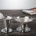thumbnail image 6 of Famyfamy Pour Over Coffee Dripper Stainless Steel Slow Drip Coffee Filter Hand Brew Coffee Pot Filter-free Filter Metal Cone Funnel Paperless Reusable Coffee Filter, 6 of 15