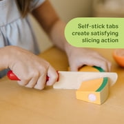 Melissa & Doug Cutting Fruit Set - Wooden Play Food Kitchen Accessory, Multi