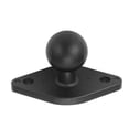thumbnail image 1 of 1 Inch Ball Mount Base, Aluminum Alloy AMPS Adapter Plate Anodized Anti Slip CNC Machined Easy To Install High Precision Wearproof  for Vessels Kayaks, 1 of 7