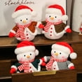 thumbnail image 4 of Creative Santa Elk Snowman Plush Toy Doll Cute Snowball Doll Holiday Display Christmas Gift Decorations for Kids New Year (C1 Small hand,25CM), 4 of 7