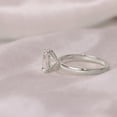 thumbnail image 3 of Cora Jewellery 1.7CT Oval Solitaire Moissanite Engagement Ring For Women, 18K White Gold, 3 of 7
