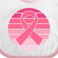 thumbnail image 4 of Inktastic Breast Cancer Pink Ribbon Retro Girls Baby Bib, 4 of 4