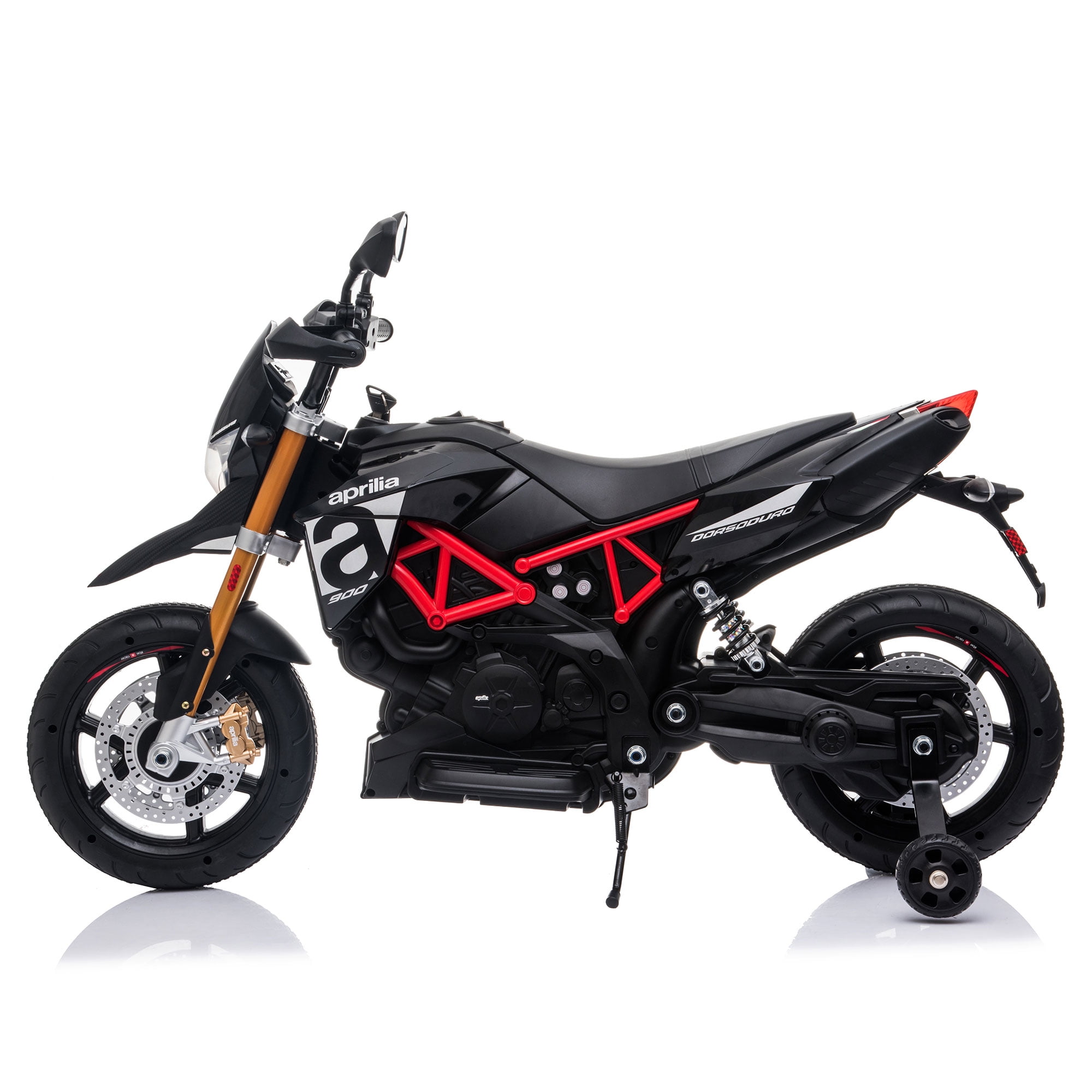Veryke Ride On Motorcycle Toy for Toddlers Aged 1-3 Years - 12V Battery-Powered 3-Wheel Trike for Boys & Girls, Black