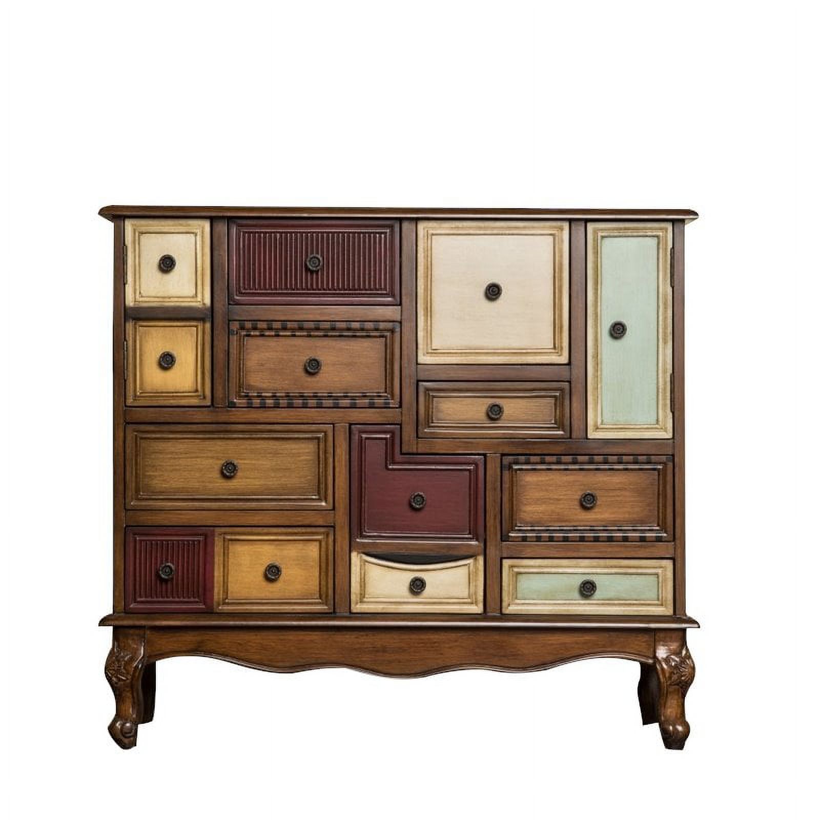 Furniture of america cerse vintage style multi colored deals chest