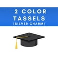 thumbnail image 2 of Class Act Graduation Graduation Tassel - 2025 - Silver Charm - 2 Color, Navy / Red, 2 of 9