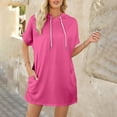 thumbnail image 6 of Zpanxa Women Summer Tops Long Tunic Tops to Wear with Leggings, Oversized Short Sleeve Shirt Dress Tunics Trendy T Shirts with Pockets, 6 of 6