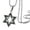 Black, variant on Men's Stainless Steel Star of David Pendant with 24" Chain - (Silver)