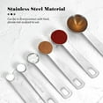 thumbnail image 4 of Yeacher 6PCS Measuring Spoons Set with Measuring Ruler for Dry and Liquid Ingredients Cooking Baking Utensils Stainless Steel Cookware Set Kitchen Gadgets, 4 of 8
