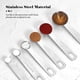 thumbnail image 3 of Juego de 6 cucharas medidoras con regla de medición para ingredientes secos y líquidos Eccomum Tipo 2, 3 of 7