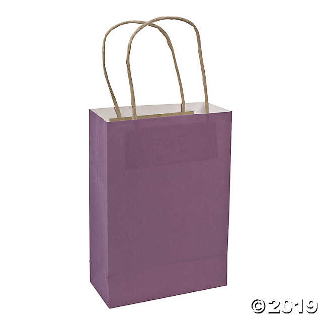 Medium Purple Kraft Paper Gift Bags