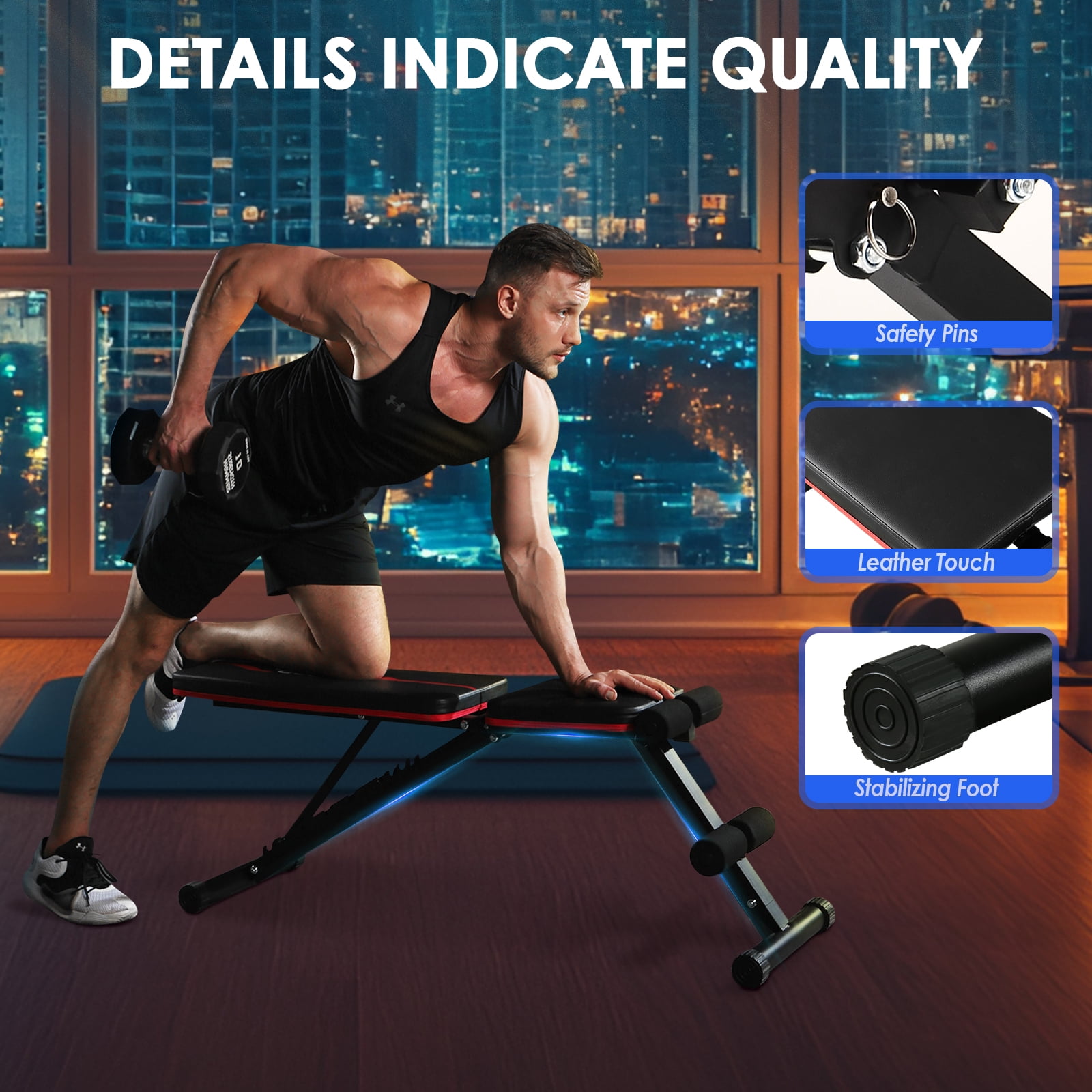 Dumbbell Bench Incline Bench At Home Weights For Home Gym Yagud