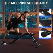 Yagud Weight Bench Press, 8 Positions Adjustable Workout Benches for Home Gym Dumbbell Exercise, 800 lbs Stable Incline Decline Bench for Full Body Workout, Folding Strength Training Sit up Bench