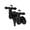 Matte Black, variant on Kingston Brass AE37T7 Aqua Vintage 3-3/8 Inch Wall Mount Tub Faucet, Brushed Brass
