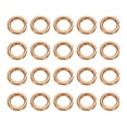 thumbnail image 1 of Uxcell M8x12x2.1mm Split Lock Washer, 20 PCS Copper Metric Spring Lock Gaskets Washer Spacers for Screws Bolts, Cooper Tone, 1 of 7