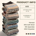 thumbnail image 2 of SHX 5 Pairs Womens Wool Socks, Winter Warm Wool Socks Thick Knit Socks Hiking Socks, Warm Thick Soft Cozy Socks for Girls, Winter Warm Socks for Women, 2 of 6