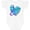 AA-White, variant on Inktastic Suicide Prevention Awareness Purple and Teal Heart Ribbon Boys or Girls Baby Bodysuit