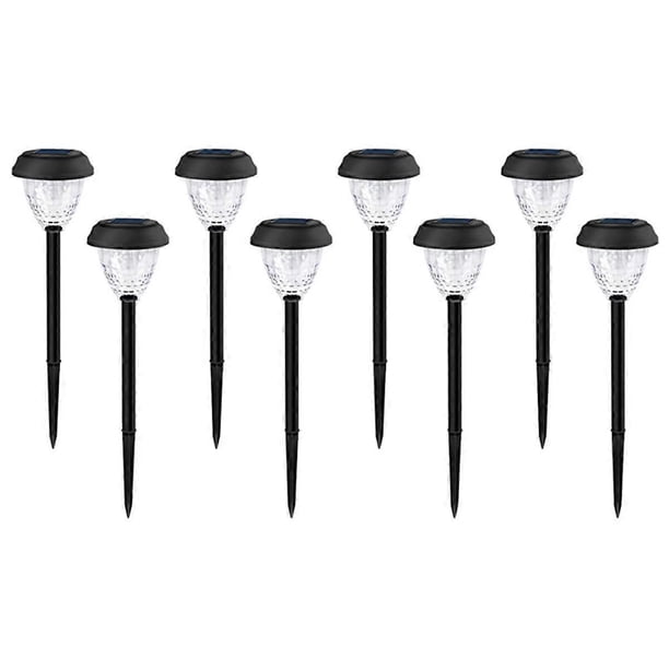 Solar Lights Outdoor Waterproof 8 Pack, Faster Charge Solar Lights for Outside with Vibrant Mandala Pattern White Light