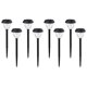 thumbnail image 1 of Solar Lights Outdoor Waterproof 8 Pack, Faster Charge Solar Lights for Outside with Vibrant Mandala Pattern White Light, 1 of 5