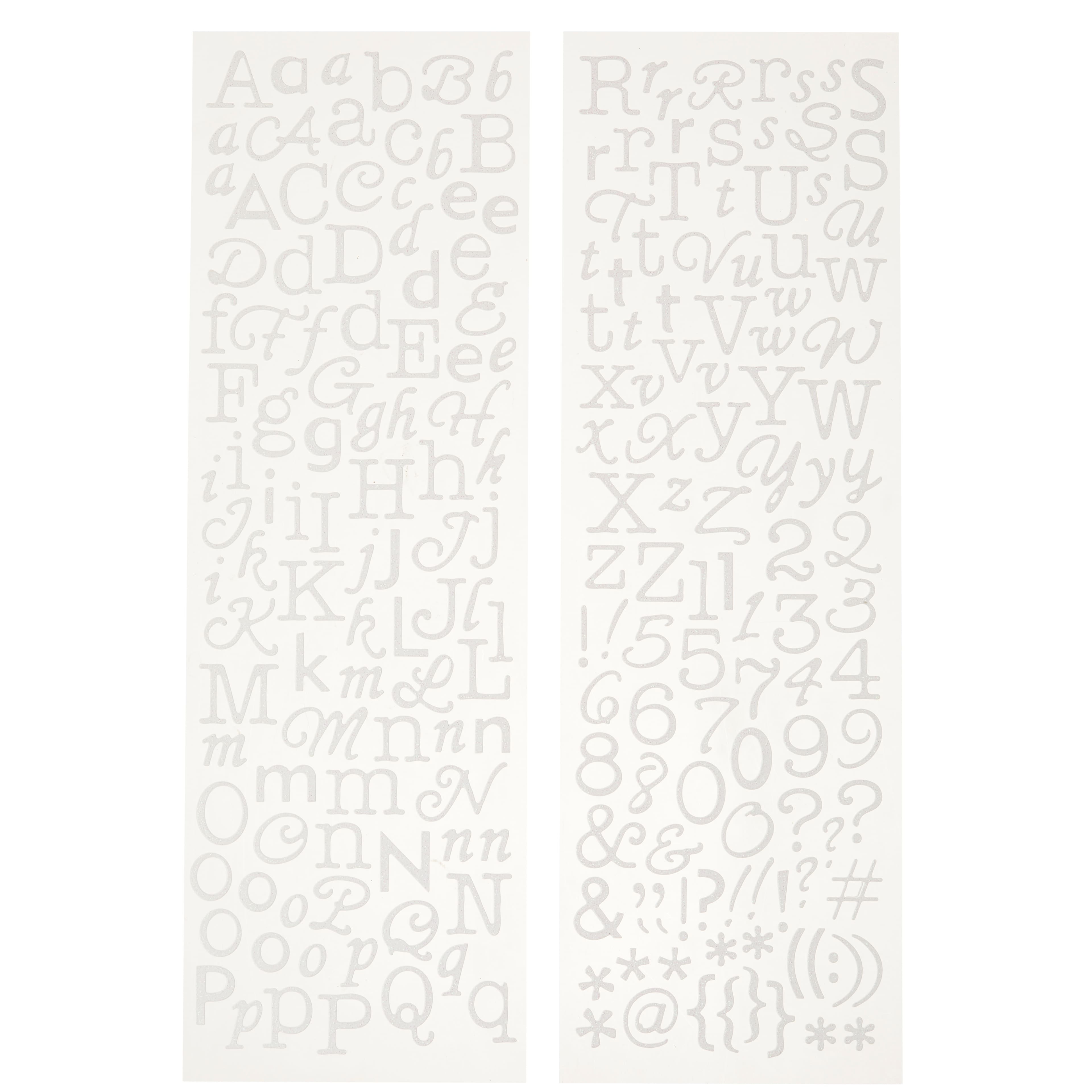 MICHAELS Bulk 12 Pack Glitter Alphabet Stickers by Recollections