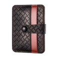 thumbnail image 1 of Cierre de botón a presión Yuyangstore billetera de cuero real para hombres, 1 of 8