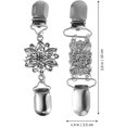 thumbnail image 2 of HTOOQ Pull Clip Fermoirs Collier Clip Chaîne Châle Broche Blouse Clip Vintage 5Pcs, 2 of 6