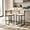 Creamy White + Paper Rope + Farmhouse, variant on AUU Set of 2 Hand-Woven Paper Rope Counter Stools with Footrest for Kitchen Island and Dining Room