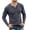 Dark Gray, variant on Bosfbaoi Henley Shirts for Men Long Sleeve Heather Slub Knit Button Placket Slim Fit Casual Top