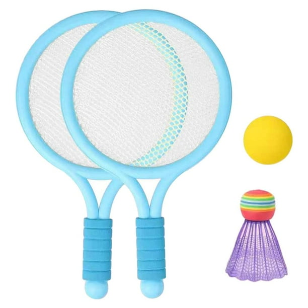 Kit De Entrenamiento De Tenis, Kit De Pelota De Raquetas De Bádminton De Plástico Duradero Suave Para Al Aire Para Niños