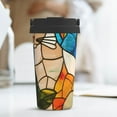 thumbnail image 6 of Logiee Stained Glass Cat Art Print Stainless Steel Coffee Tumbler, Travel Coffee Mug, Insulated Coffee Mug with Lid, Spill Proof Coffee Cup, Portable Thermal Mug, 6 of 8