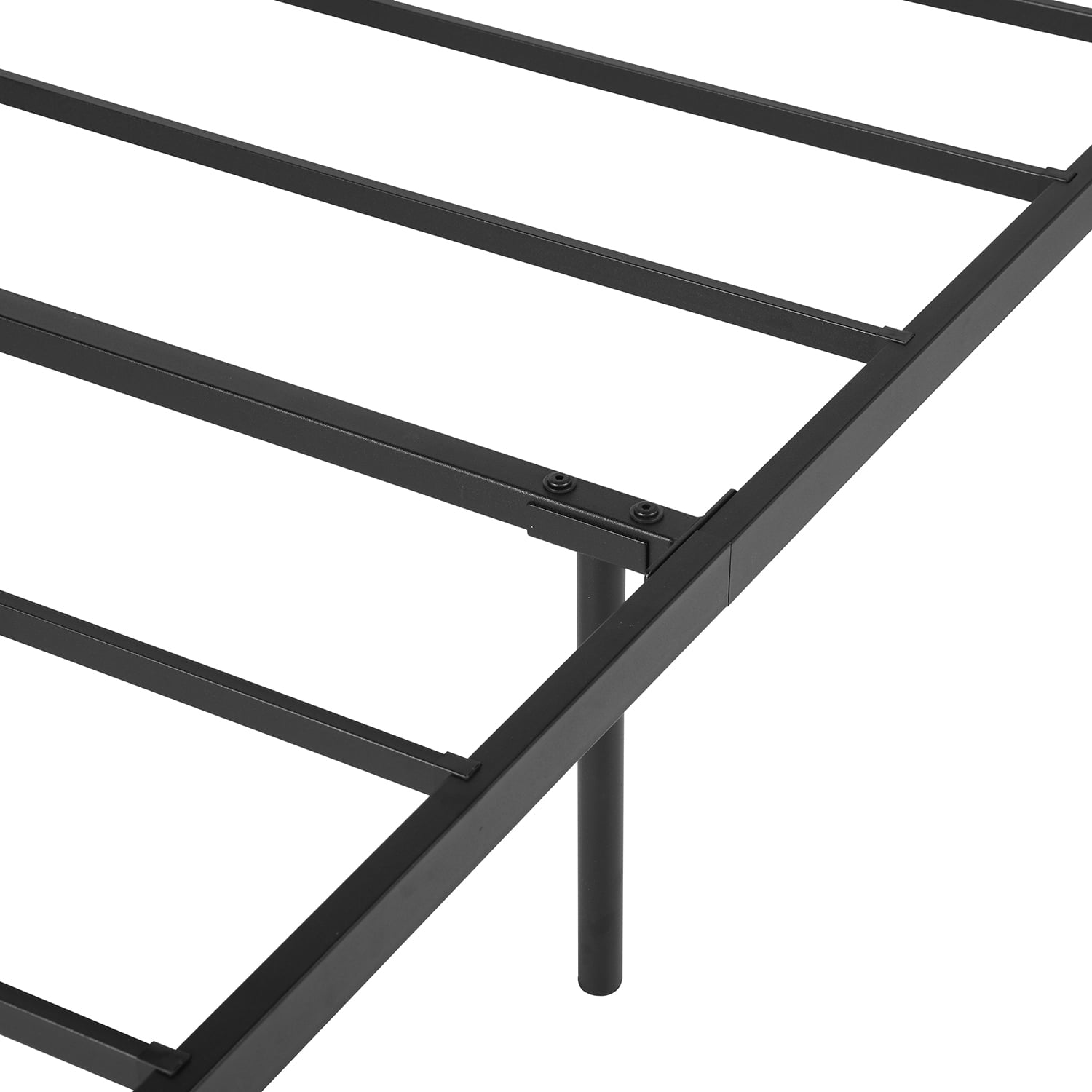 Metal Platform Bed Frame with Headboard & Footboard, Heavy Duty Steel Slats Bed, Underbed Storage Space, No Box Spring Needed, Easy Assembly for Bedroom