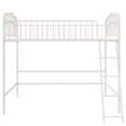 thumbnail image 5 of Novogratz Bushwick Metal Twin Loft Bed, Off White, 5 of 17