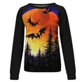 thumbnail image 4 of Camisas Para Mujer Camisetas de Gran Tamaño Manga Larga Cosplay Impreso Cuello Redondo Casual Pullover Tops Odeerbi ODB135216, 4 of 4