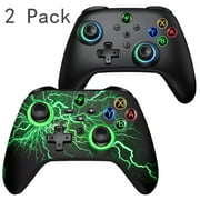 2 Pack Wireless Pro Controller for Nintendo Switch -Beboncool LED Gaming Controller w/ Turbo, 12-Hr Battery & Multi-Platform Compatibility