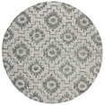 thumbnail image 2 of SAFAVIEH Abstract Joan Abstract Wool Area Rug, Ivory/Dark Gray, 6' x 6' Round, 2 of 8