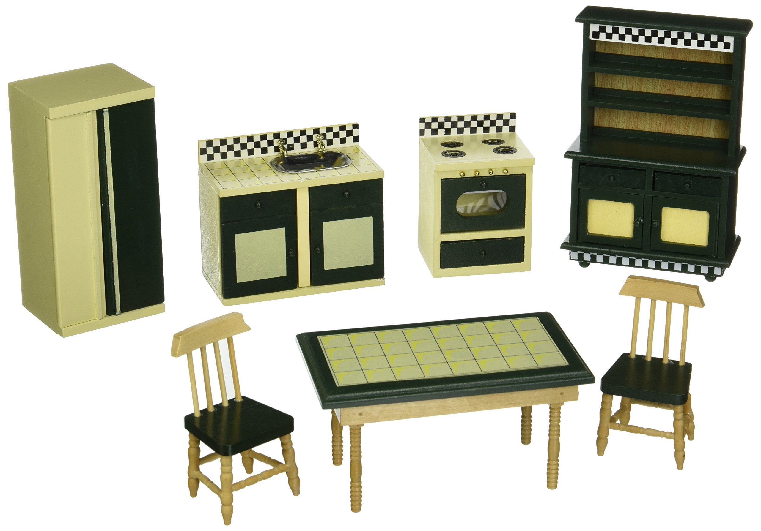 dollhouse kitchen furniture set