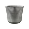 thumbnail image 5 of Tierra Garden 6.3" & 4.7" Dia. Indoor Ceramic Plant Pot Set - Blue-Gray & Warm-Gray - Ribbed Design - 4 Piece Set, 5 of 9