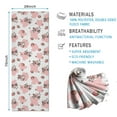 thumbnail image 2 of White Cow Strawberry Pattern Hot Yoga Mat Towel Non Slip for Hot Yoga - Quick-Drying Yoga Mat Cover with 4 Corner Pockets with Travel Bag - Hot Yoga Towel Non Slip 74"x26", 2 of 6