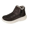 thumbnail image 2 of Mostsola Platform Snow Boots for Women Comfortable Chunky Sole Furry Lined Winter Warm Ankle Boots, 2 of 9