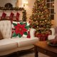 thumbnail image 4 of Hogar y cocina, Decoración del hogar, Decoración navideña, Juego de almohadas navideñas rojas combinadas para decoración navideña, cojín para sofá, cabecero, funda de almohada corta de felpa., 4 of 6