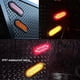 thumbnail image 4 of 2Pcs 10 LED Oval Side Marker Lights 6" Waterproof IP67 Surface Mount Truck Trailer Amber Side Marker Lights, 4 of 4