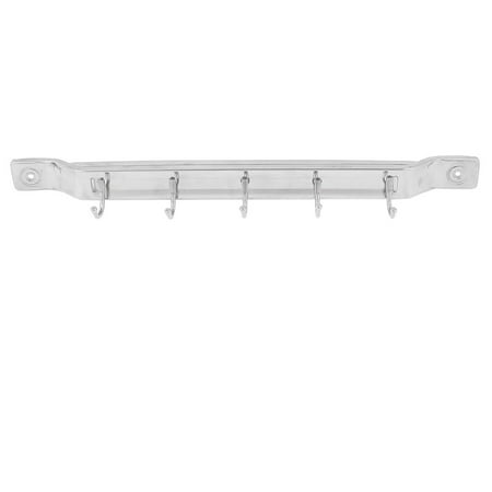 Wall Mount Utensil Rack - Uxcell Kitchen Wall Mounted Stainless Steel 5 Hooks Kitchenware Cooking Utensils Hanger Rack for Home Essential