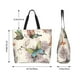 thumbnail image 5 of Fotbe Flying Butterflies-1 Bolsa Tote Estética de Lona con Estampado para Mujer - Bolsa Reutilizable de Hombro Casual para Vacaciones, Compras, Trabajo y Gimnasio, 5 of 8