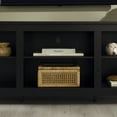thumbnail image 6 of Woven Paths Open Storage TV Stand for TVs up to 80", Black, 6 of 15