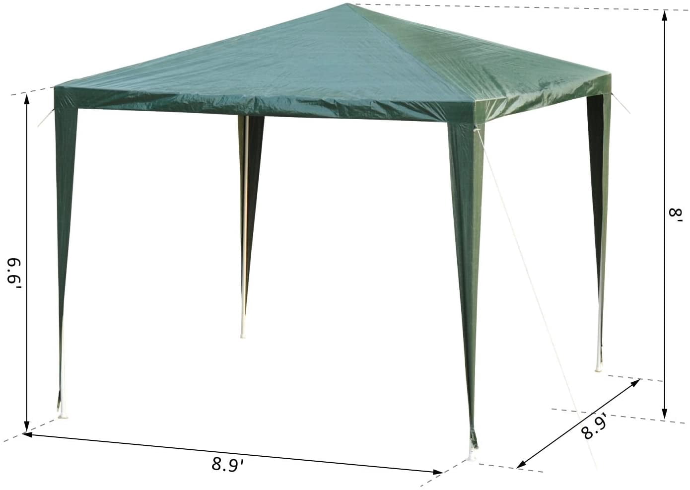 Outdoor 9x9' Gazebo Party Tent Canopy 