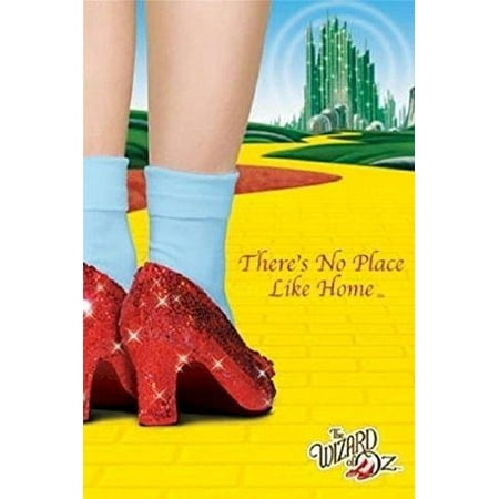 - Wizard of Oz Movie Threes No Place Like Home Ruby Shoes 36x24 Movie Art Poster Print Classic Movie