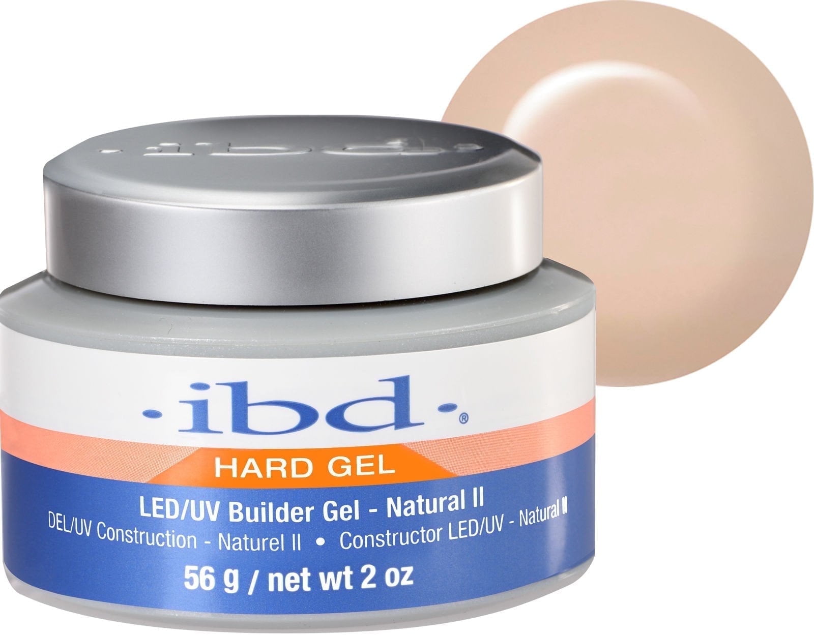 IBD Clear Builder Gel for Nails, LED/UV Cure, Self-Leveling