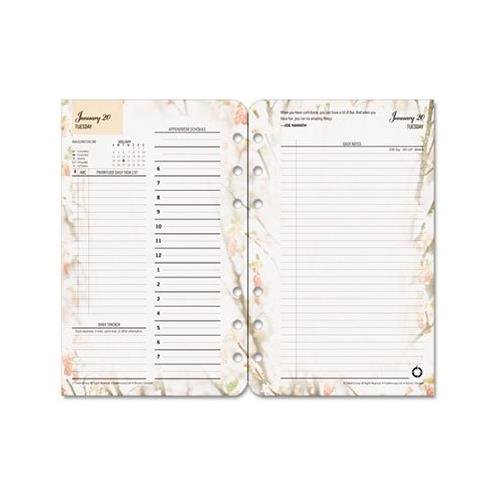 Franklin Covey Blooms Dated Daily Planner Refill, JanuaryDecember, 4 3